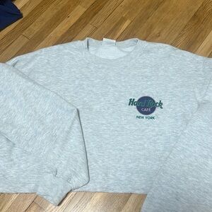 Vintage Hard Rock Cafe New York cropped sweatshirt